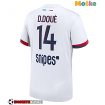 Moške Nogometnih dresov Paris Saint-Germain Desire Doue #14 Gostujoči 2025-26 Kratki rokavi
